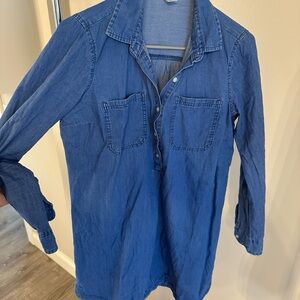 Old Navy- Blue Denim Shirt Dress